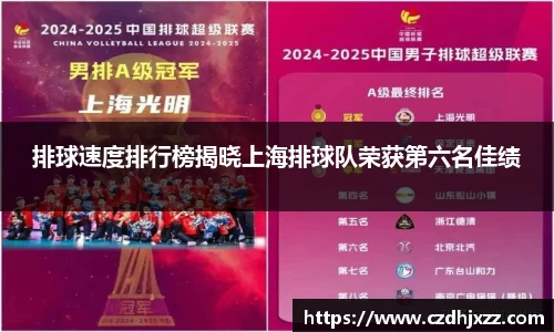 排球速度排行榜揭晓上海排球队荣获第六名佳绩