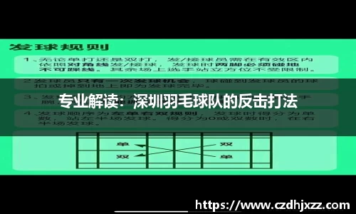 专业解读：深圳羽毛球队的反击打法