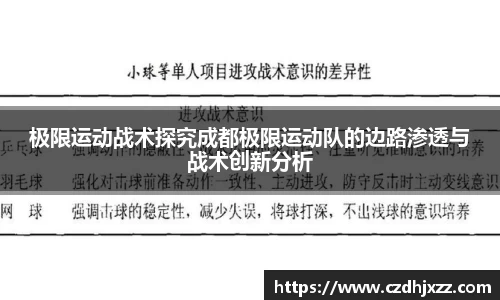 极限运动战术探究成都极限运动队的边路渗透与战术创新分析