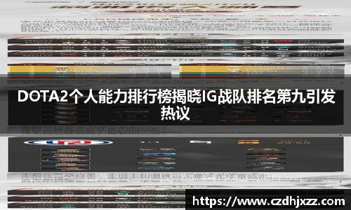 DOTA2个人能力排行榜揭晓IG战队排名第九引发热议